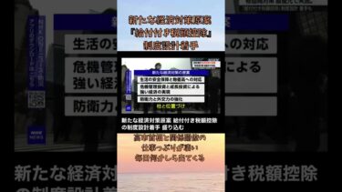 高市首相 新たな経済対策原案 給付付き税額控除の制度設計着手 今月下旬とりまとめ #高市首相 #高市政権 #高市内閣 #高市早苗 #本日のニュース #物価高