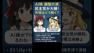 【ゆっくりニュース】AIバブル崩壊の予兆 パランティアに続く半導体株急落政治も動くアメリカ #米国株 #ゆっくり解説
