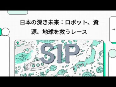 日本の深海フロンティアを開く—資源、環境、安全保障を支えるSIP「海洋安全保障プラットフォームの構築