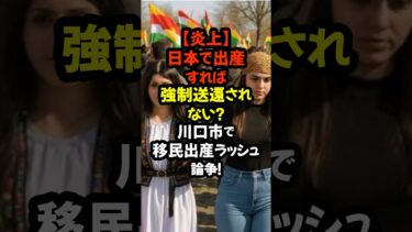 #川口市 #移民問題 #出産費用 #不法滞在 #外国人出産 #ニュース #真偽不明 #制度悪用 #日本の現状 #社会問題#shorts