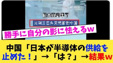中国「日本が半導体の供給を止めた！」→「は？」→結果ｗ【2chまとめ】【2chスレ】【5chスレ】