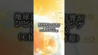 地球温暖化がひどい国ランキングトップ10位 #テンプレ #ランキング #国
