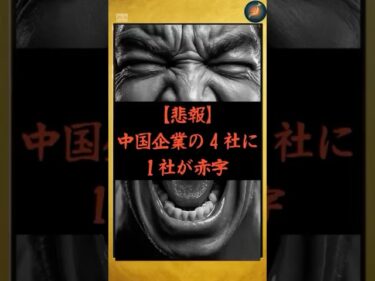 【悲報】中国企業、4社赤字続出。 #国際情勢 #中国情勢　#政治ニュース