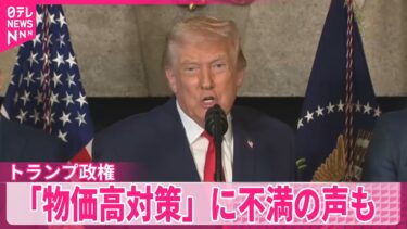 【物価高】アメリカでも深刻化…トランプ政権の対策に不満の声も