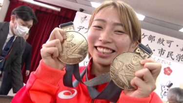 聴覚に障害がある人の国際スポーツ大会「デフリンピック」バドミントンで金　太宰府市出身の矢ケ部さん姉妹に市民栄誉賞