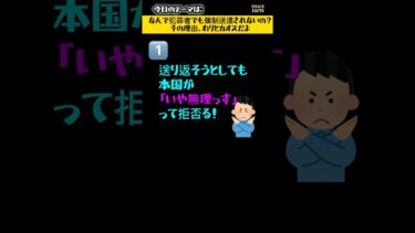 [移民問題] なんで犯罪者でも強制送還されないの？その理由、わりとカオスだよ#Shorts