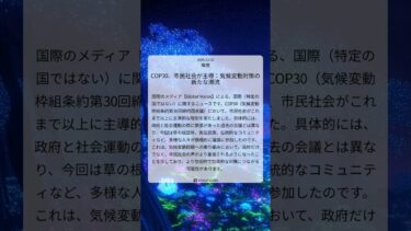COP30、市民社会が主導：気候変動対策の新たな潮流｜Global Voices｜2025/12/16｜環境