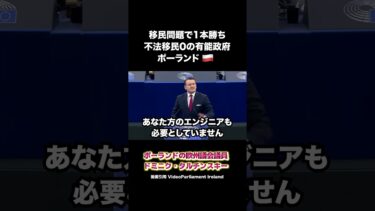 移民問題で一本勝ち、不法移民0の有能政府ポーランド #移民 #ポーランド #eu #shorts