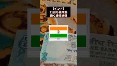 【インド】11月も高成長続く経済状況 #インド経済 #経済成長 #GDP