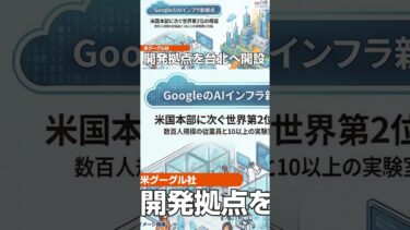 米グーグルが台北に世界第二位の規模のAIインフラ開発拠点を設置【週刊台湾ビジネスニュース】
