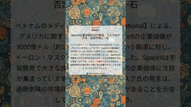 SpaceX企業価値80兆円報道、マスク氏が否定：過熱市場に一石｜VnExpress International｜2025/12/07｜国際経済