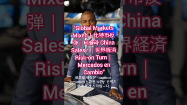 “Global Markets Mixed｜比特币反弹｜테슬라 China Sales ↑｜世界経済 Risk-on Turn｜Mercados en