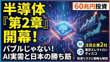 AI半導体はバブルなのか？巨額投資の恩恵を受ける「日本の勝ち筋」と注目企業【東京エレクトロン・ディスコ】