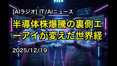 [AIラジオ] IT/AIニュース 半導体株爆騰の裏側エーアイが変えた世界経 2025/12/19