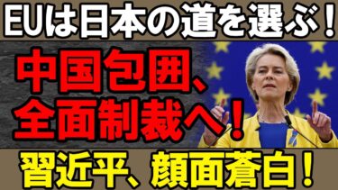EU、日本の戦略を採用！中国を経済から完全追放…習近平を震え上がらせろ！北京の終わりが近い…