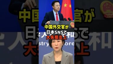 中国外交官が日本SNSで醜態晒す【政治】
