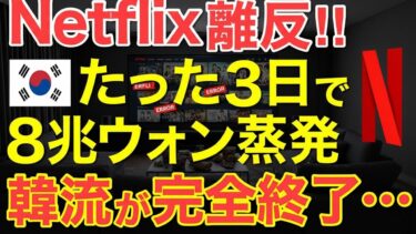 ⛩️【海外の反応】Netflix撤退で隣国エンタメが崩れ落ちる！誰も信じなかった終わりが来た…韓流完全終了・・【にほんのチカラ】⛩️