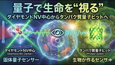 量子で生命を“視る”：ダイヤモンドNV中心からタンパク質量子ビットへ
