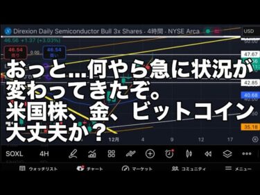 第669話【15分】SOXL・FANG＋・インデックス・金・ビットコイン・量子コンピュータのテクニカル分析
