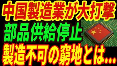 【衝撃】中国製造業が異常事態‼オランダが半導体部品の供給を停止！中国の生産ラインが停止する理由とは・・・