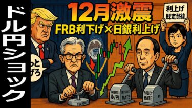 🤣日銀利上げとFRB利下げで動く12月のドル円！金利イベントの「順当」と「想定外」を読む