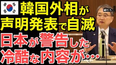 【海外の反応】「なぜだ…あの日本がまさか…！」日本が隣国へ予想外の警告！ 日本が突きつけた厳しい現実に隣国外務省が大混乱に…【にほんのチカラ】