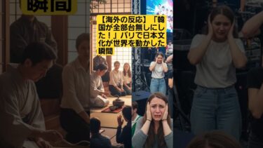 【海外の反応】「韓国が全部台無しにした！」パリで日本文化が世界を動かした瞬間