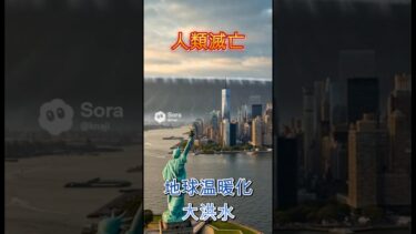 人類滅亡まで“あと数時間”ー大洪水、地球温暖化　 #shorts　#大災害