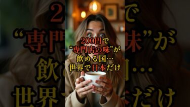 【海外の反応】「コンビニのコーヒーが店よりウマいって何？」日本のコンビニコーヒーに衝撃#海外の反応#日本のすごさ #驚きの日本図鑑#shorts  #雑学