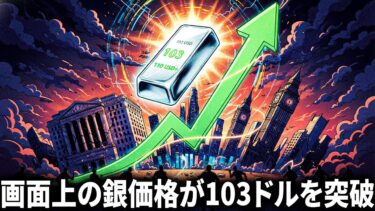 画面上の銀価格が103ドルを突破 ― 世界の金融システムが深刻な変動に直面する中、銀は110ドル超えの力強い上昇ラリーに向けて準備を整えている