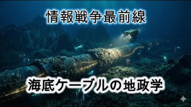 ネット崩壊】海底ケーブルの地政学｜米中激突の最前線と日本の“致命的な弱点”とは？