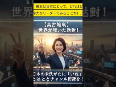 | 日本史上最高のリーダー！#高市早苗 #日本史上最高のリーダー #日本再興 #強い日本 #メイドインジャパン #政治 #最新ニュース #感動 #日本の未来