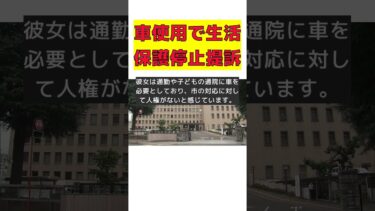 生活保護を巡る闘い：車が奪った人権とは？ #反応集 #Shorts #仙台市 #生活保護 #シングルマザー #訴訟 #人権