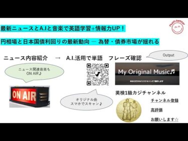 円相場と日本国債利回りの最新動向 ― 為替・債券市場が揺れる! Latest Newsで英語力＆情報力UP✨4113☆Learn English and