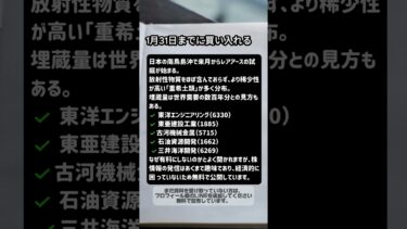 1月31日までに買い入れる#日本株, #株式投資, #日経平均, #投資, #株, #株トレード, #株初心者, #株分析, #株価, #日経225,
