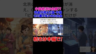 【衝撃】中国経済は自滅？！現金が消えた国・中国｜便利さの裏で失われた「自由」の秘密・・・ #経済 #株価 #ニュース #shorts