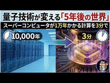【衝撃】「1万年」の計算が「3分」で終わる。量子コンピュータが変える5年後の未来と、投資家が知るべき真実