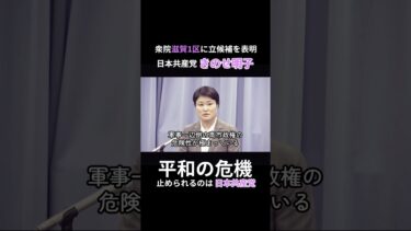 「平和の危機」とめよう #日本共産党 #きのせ明子 #安全保障