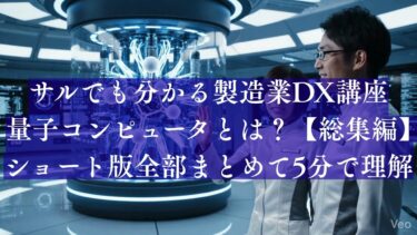 NKのサルでも分かる製造業DX講座：【総集編】量子コンピュータとは？ショート全部まとめて5分で解説