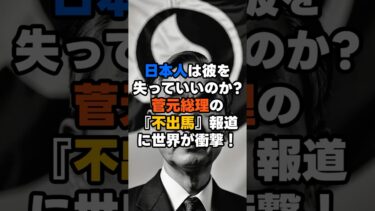 【海外の反応】「日本人は彼を失っていいのか？」菅元総理の『不出馬』報道に世界が衝撃！「真の仕事人（サムライ）が去ってしまう…」