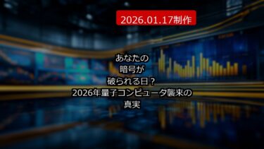 あなたの暗号が破られる日？2026年量子コンピュータ襲来の真実 (2026.01.17制作)