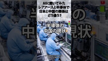 【AIに聞いてみた】レアアースと半導体で日本と中国の関係は？＃shorts