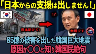 【海外の反応】「なぜ日本は動かなかった？」85億円被害の韓国大地震で世界が知った現実