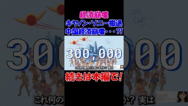 【経済崩壊】なぜ日本企業は中国撤退するのか？キヤノン・ソニー撤退に隠れた中国経済の崩壊とは･･･？！ #経済 #株価 #ニュース #shorts