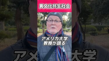 [異文化共生]を大学教授が語る！　#多文化共生 #移民 #移民問題 #移民政策 #shorts #short #アメリカ #アメリカ人 #外国人インタビュー