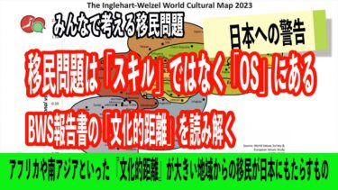 【BWS解説③】移民問題は「スキル」ではなく「OS」にある｜BWS報告書の「文化的距離」を読み解く【日本への警告】