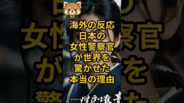 【海外の反応】日本の女性警察官が世界を驚かせた本当の理由