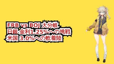【2026.02.21】FRBと日銀の『大分岐』。金利1.25%へ突き進む日銀と、3.0%へ軟着陸する米国の真実