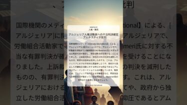 アルジェリア人権活動家への不当判決確定、アムネスティが批判｜Amnesty International｜2026/02/03｜人権・難民