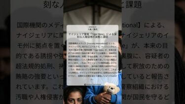 ナイジェリア警察「Tiger Base」による深刻な人権侵害の実態と課題｜Amnesty International｜2026/02/25｜人権・難民